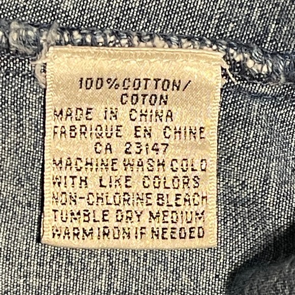 Talbots Petites Denim Jacket Blue Button Front Casual Classic Women's P - Picture 6 of 7